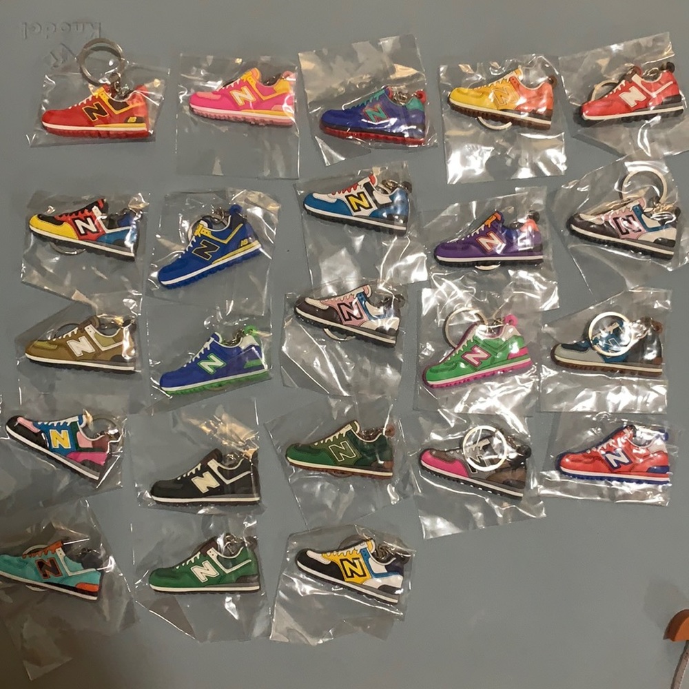 $33 for all 23 New Balance sneaker key chains